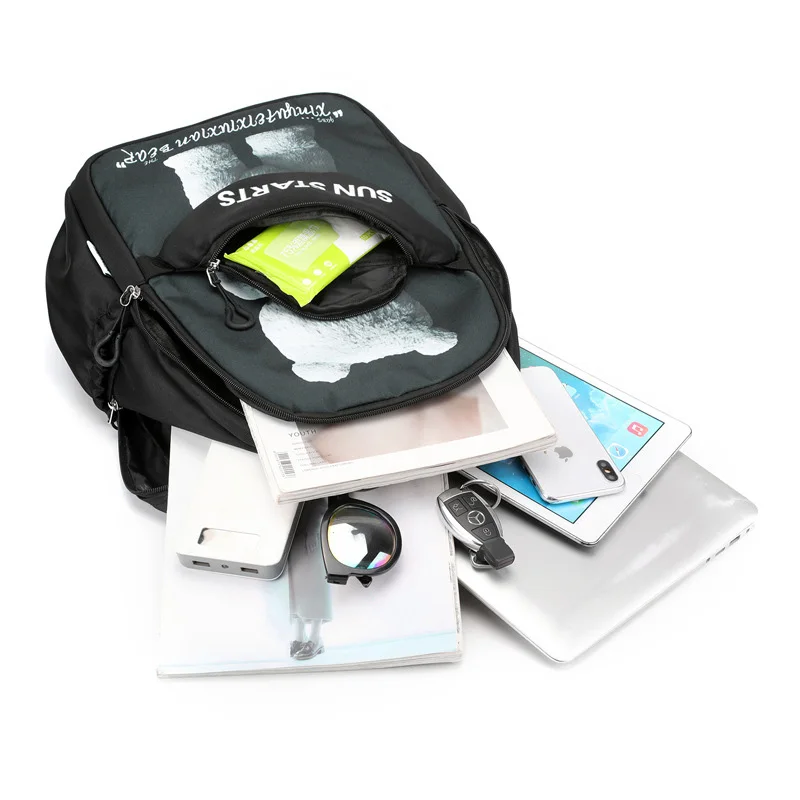 Waterproof Bear Print Kids Backpack Children School Bags for Boys Orthopedic School Backpack Primary Schoolbag Book Bag Mochila