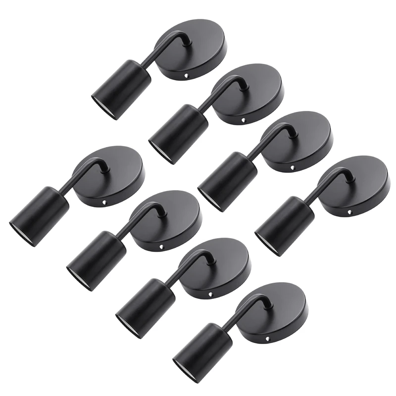 

8X черная старинная железная простая настенная лампа в стиле лофт, американский кантри, Ресторан, Бар, коридор, проход, настенная лампа на присосках