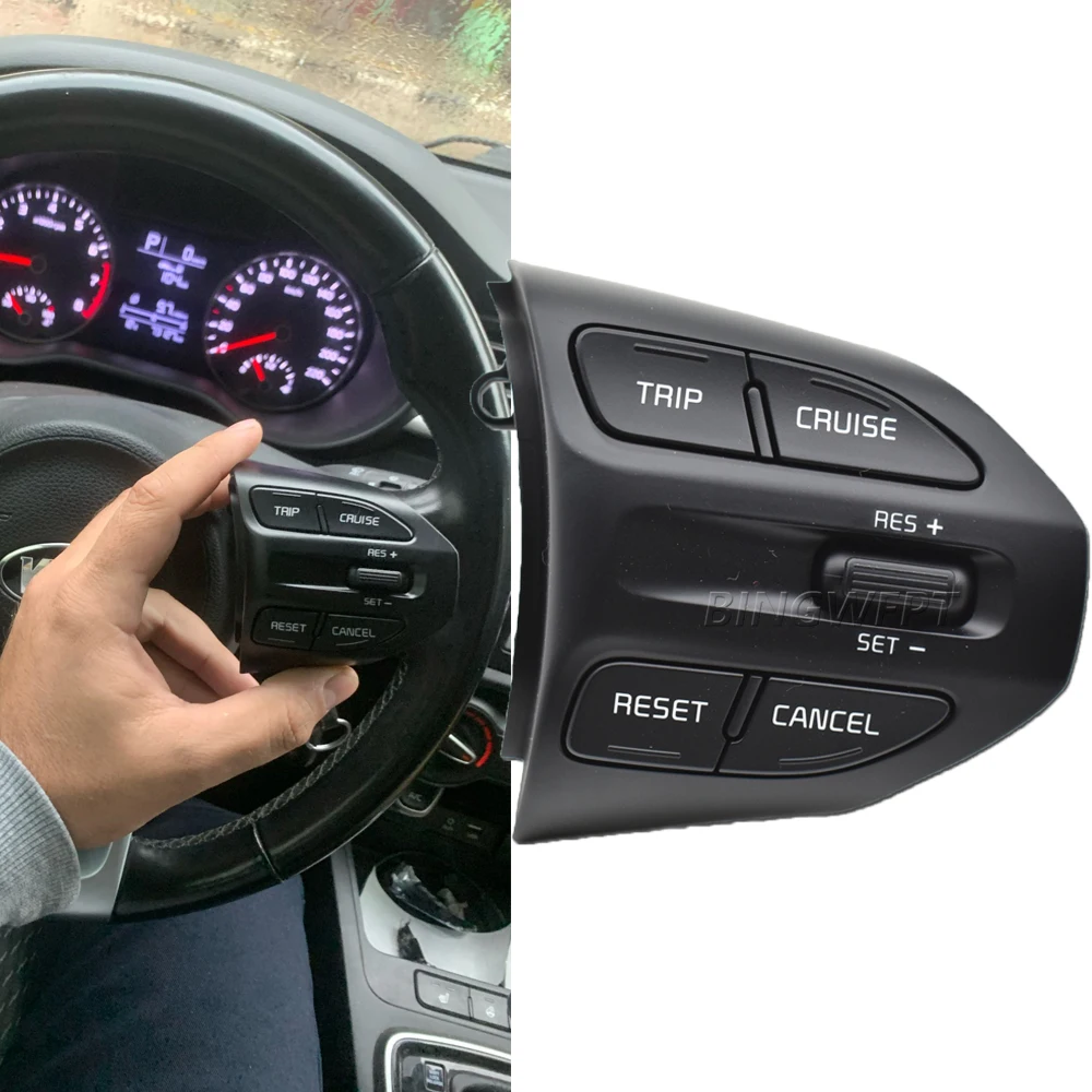 

Высококачественная Кнопка рулевого колеса для KIA K2 RIO 2017 2018 RIO X LINE кнопки Bluetooth телефон круиз контроль переключатели громкости