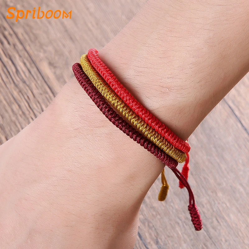 

1Pc Minimalist Lucky Knot Bracelets Colorful Rope Chain Bracelet Chinese Style Friendship Bangles Braided Hanmade Couple Jewelry