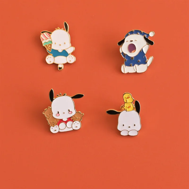

Cute New Sanrio Pachacco Brooch Japanese Cute Cartoon Alloy Brooch Girl Heart Student Badge Versatile Clothes Bag Accessories
