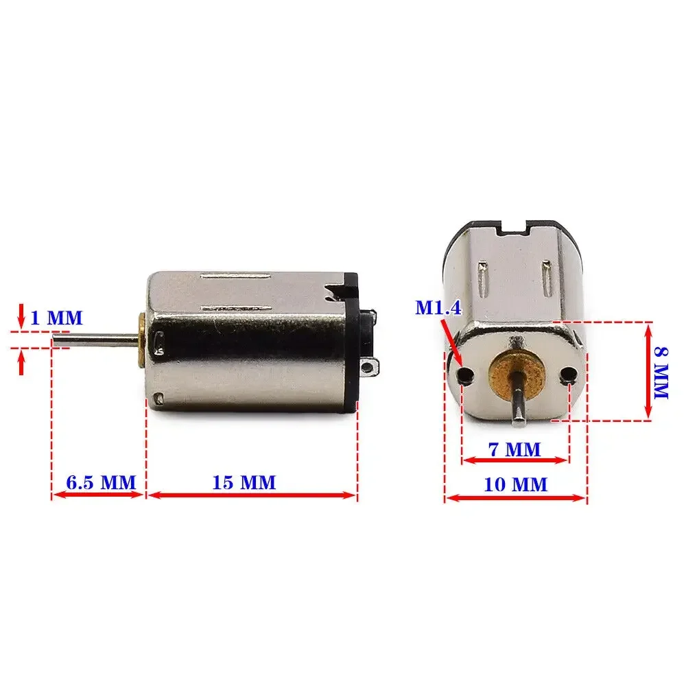 1 шт. крошечный 8 мм * 10 FF-M20 двигатель с металлической щеткой постоянного тока 3 В 5 6