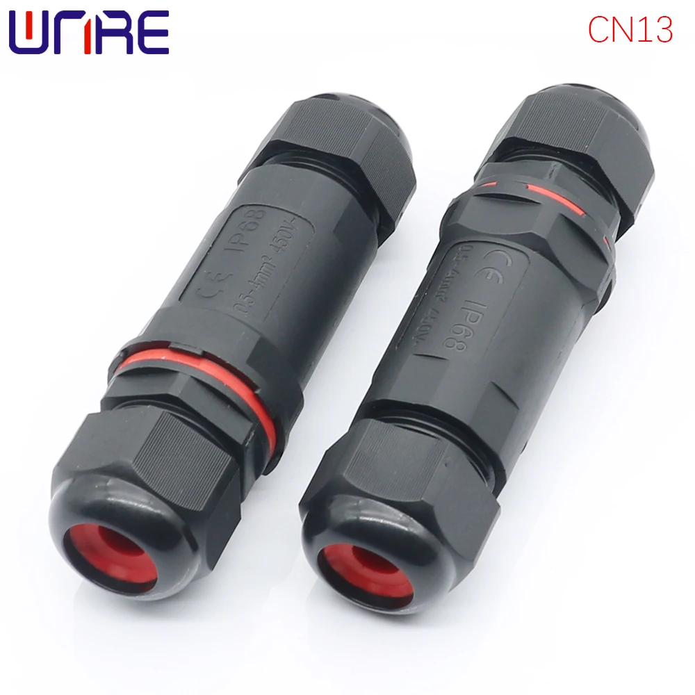 Водонепроницаемый Кабельный соединитель IP68 CN13 2/3/4/5 Pin электрический терминал адаптер проводной разъем светильник