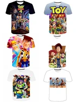 disney toy story movies buzz lightyear t shirts for girl summer short sleeve tee cartoon cosplay costumes children fancy clothes