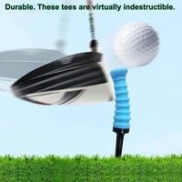 12pcs soft rubber cushion top plastic golf tees 83mm mixed colors gift for husband wife kids high quality new w4s3