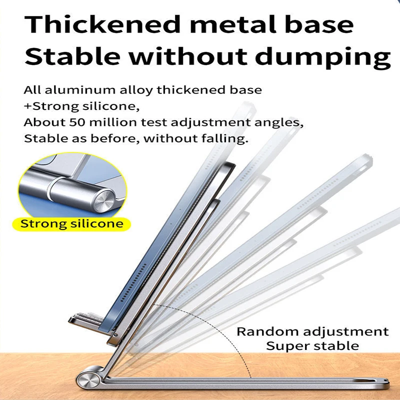 Универсальная подставка для телефона и планшета алюминиевый складной ажурный