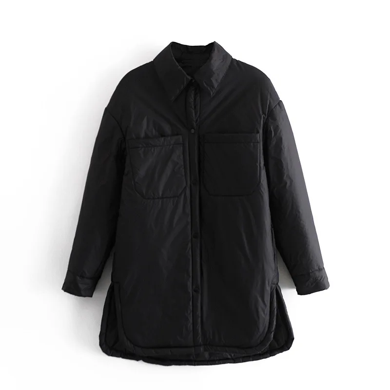 Long Sleeve Khaki Coat 2022 NewWomen's Shirts Jackets Thin Parka Oversize Shirt Coats Femme Armygreen Outerwear Coats