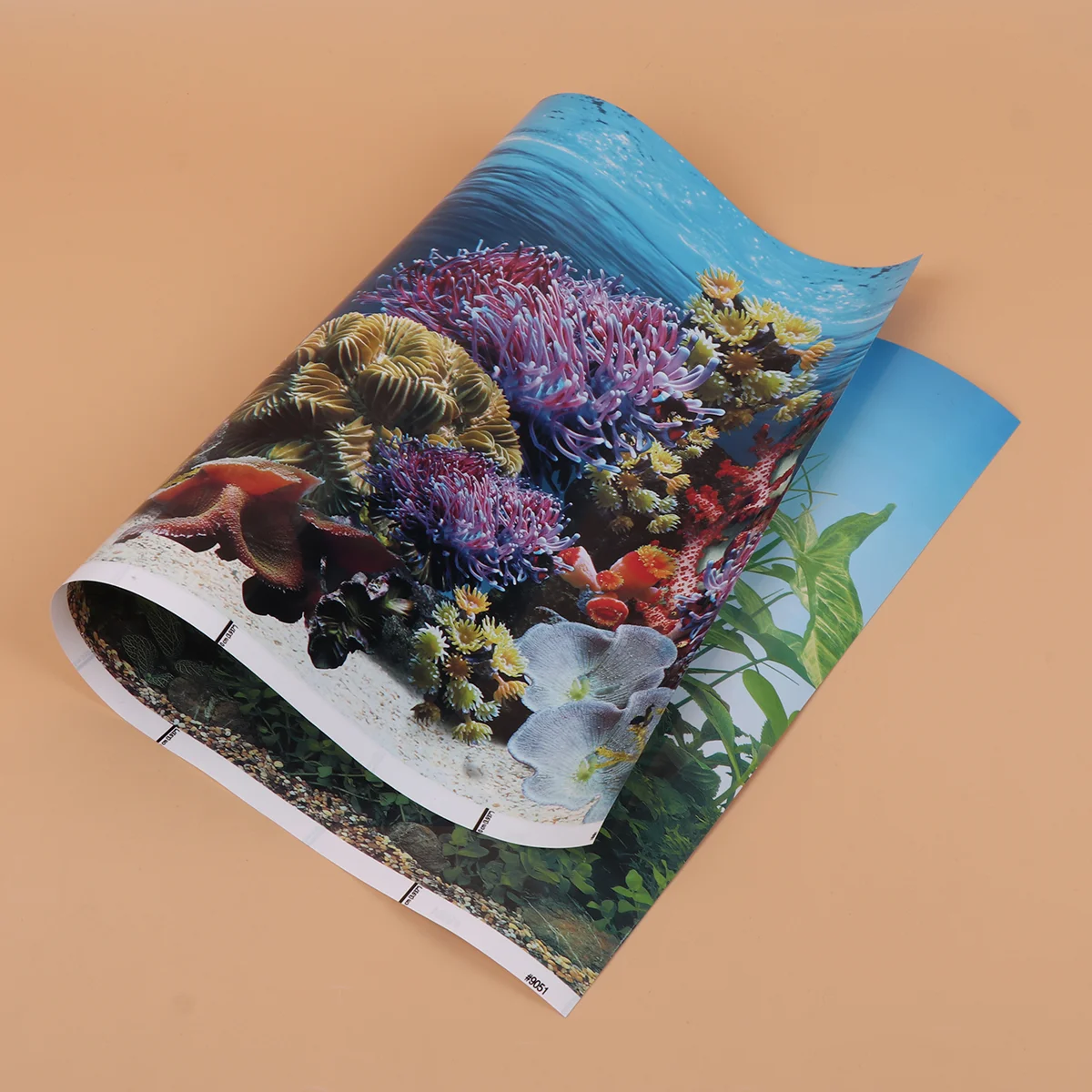 

Background Aquarium Tank Gallon Wallpaper Backdrop Decor Sticker 3D Decorative Picture Adhesive 10Gallon Cling Decorations
