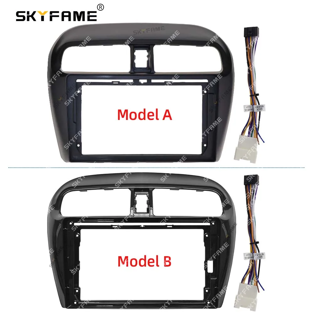 

SKYFAME Car Frame Fascia Adapter Android Radio Dash Fitting Panel Kit For Mitsubishi Mirage Attrage Spacestar