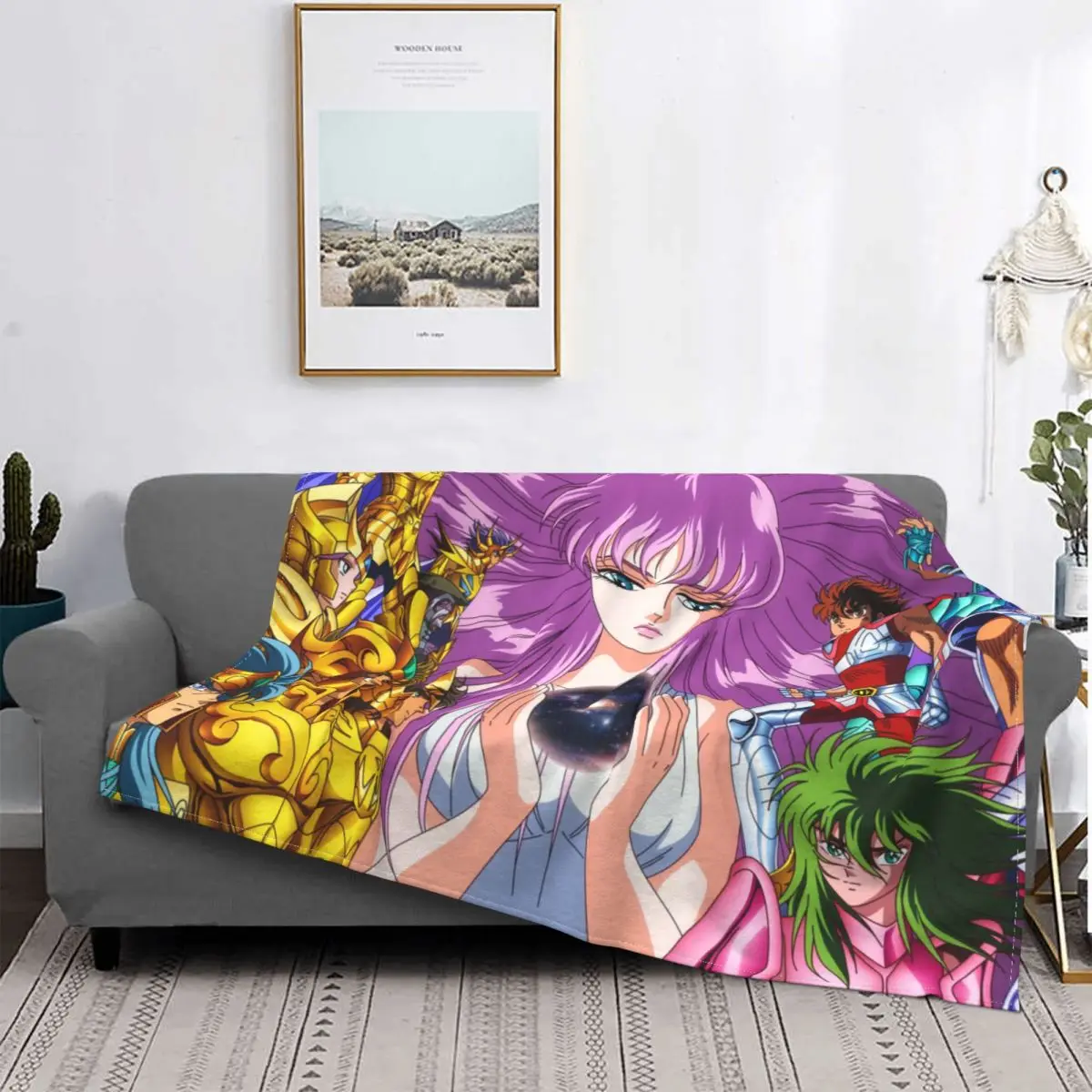 

Удобное Мягкое Фланелевое покрывало Saint Seiya Hiruda в японском стиле