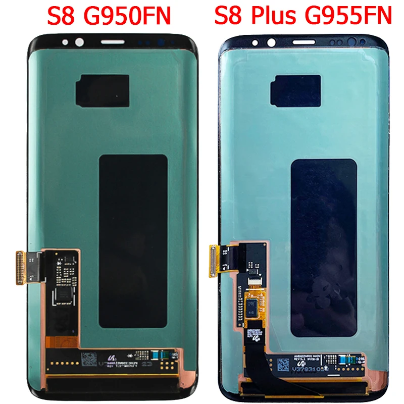 Kup Oryginalny Do Samsung Galaxy S8 Plus Rama Wyświetlacza Super Amoled S8 G950F G950FN G955F/DS Ekran Dotykowy LCD Naprawa Części Digitizer