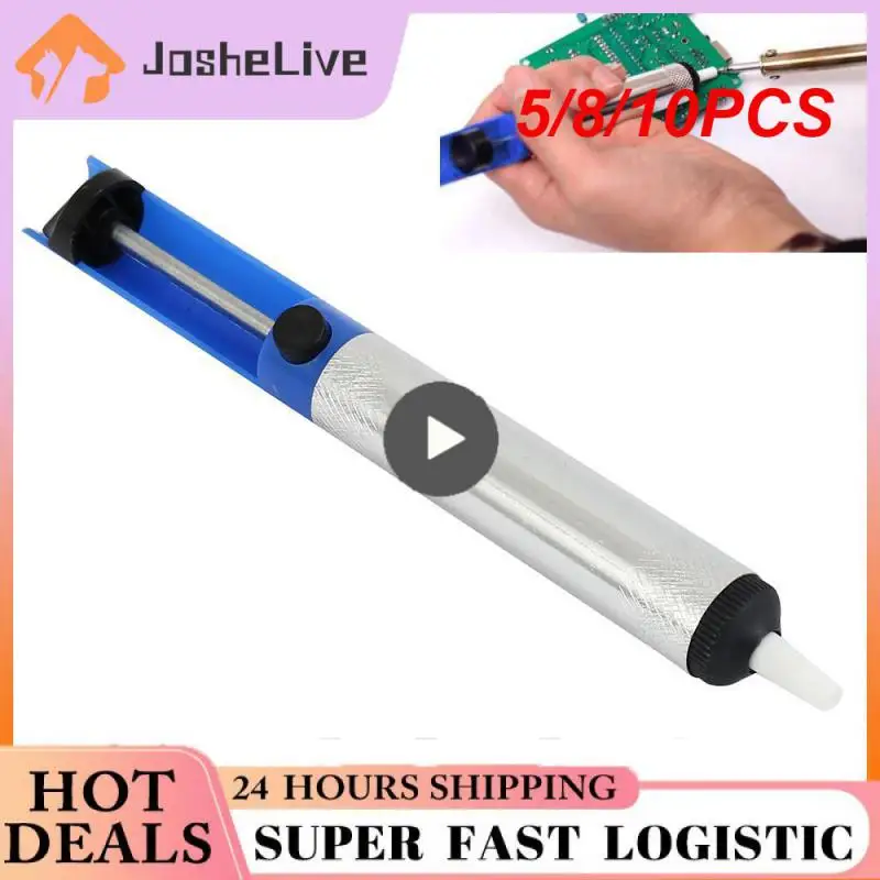 

5/8/10PCS Desolder High Temperature Aluminum Alloy Desoldering Pump Strong Manual Soldering Sucker Pen