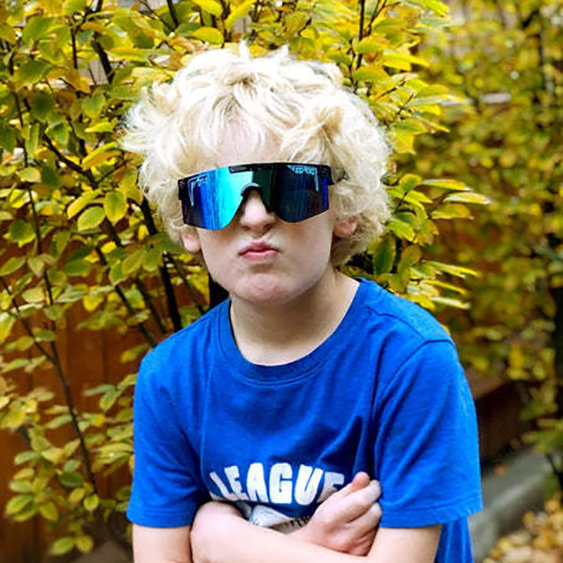 Детские велосипедные солнцезащитные очки для мальчиков и девочек с чехлом