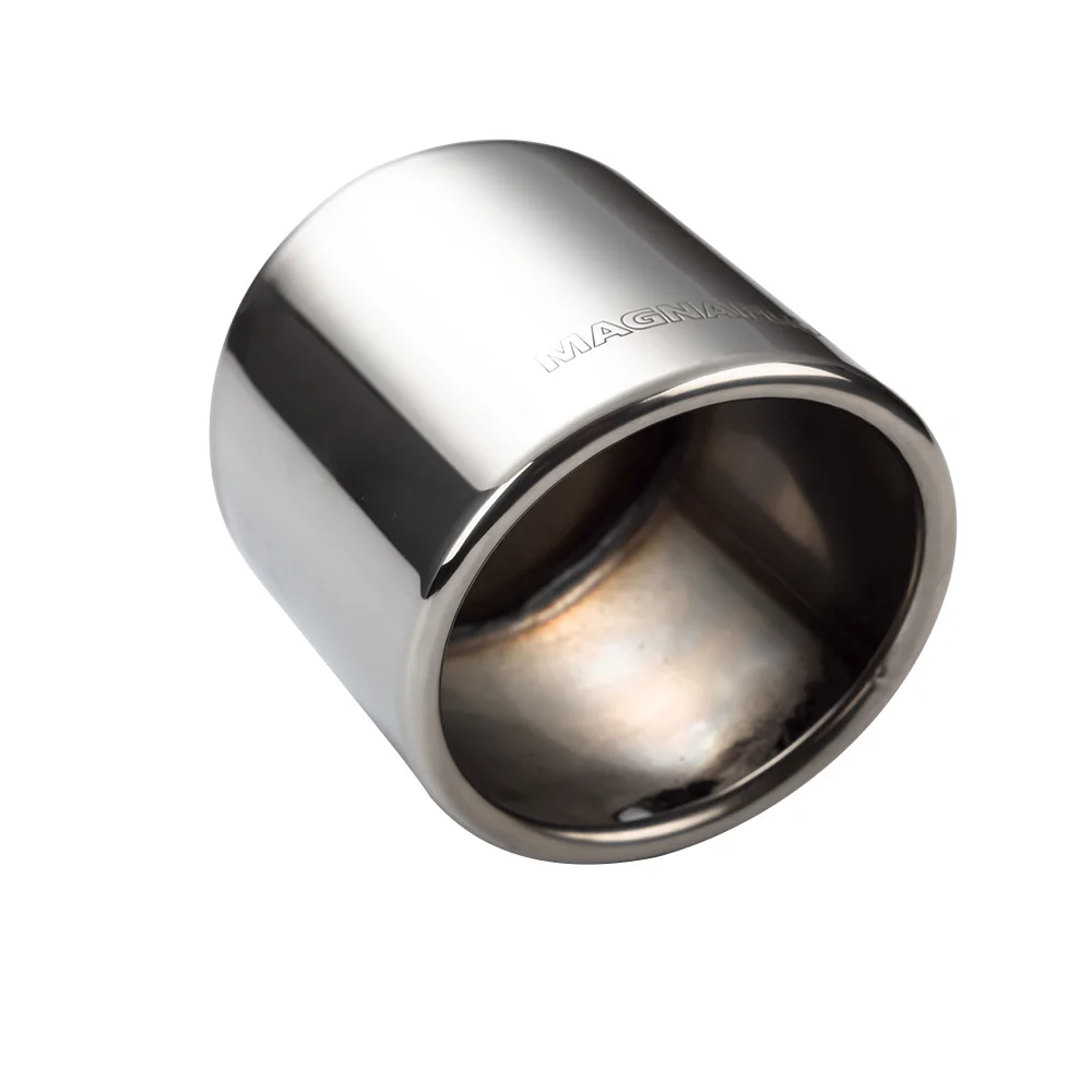 Автомобильный выхлопной наконечник из нержавеющей стали 63 мм наклонный Овальный
