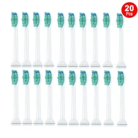 20pcs replacement for philips toothbrush heads for sonicare flexcare diamond clean healthy white easyclean powerup elite