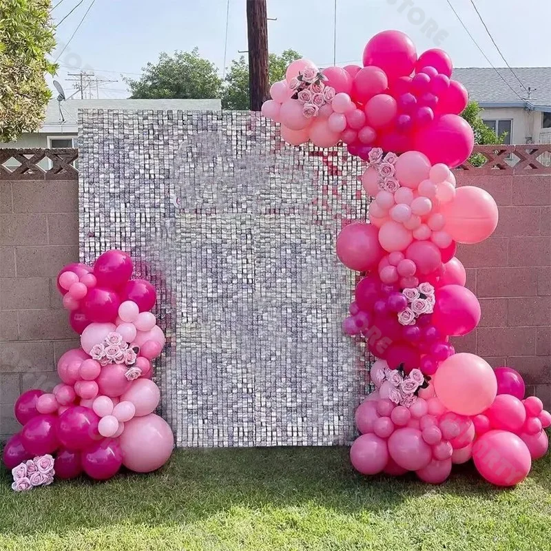 

135pcs Pink and Red Balloon Set for Valentine's Day Wedding Anniversary Birthday Party Pink Balloon wreath Arch Party Decoration