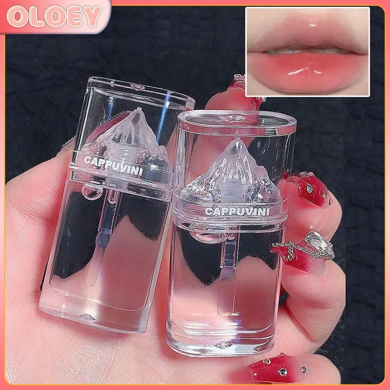 

Lip Care Red Lip Tint Nourishing Glass Watery Iceberg Lip Gloss 1pc Female Makeup Lip Glaze Anti Dry Liquid Lipstick Lip Oil