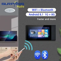 Android 8.1 Wifi BT Wall Amplifier Built-in TUYA Application Smart Home Control Remote Control Music Panel In Ceiling Speakers