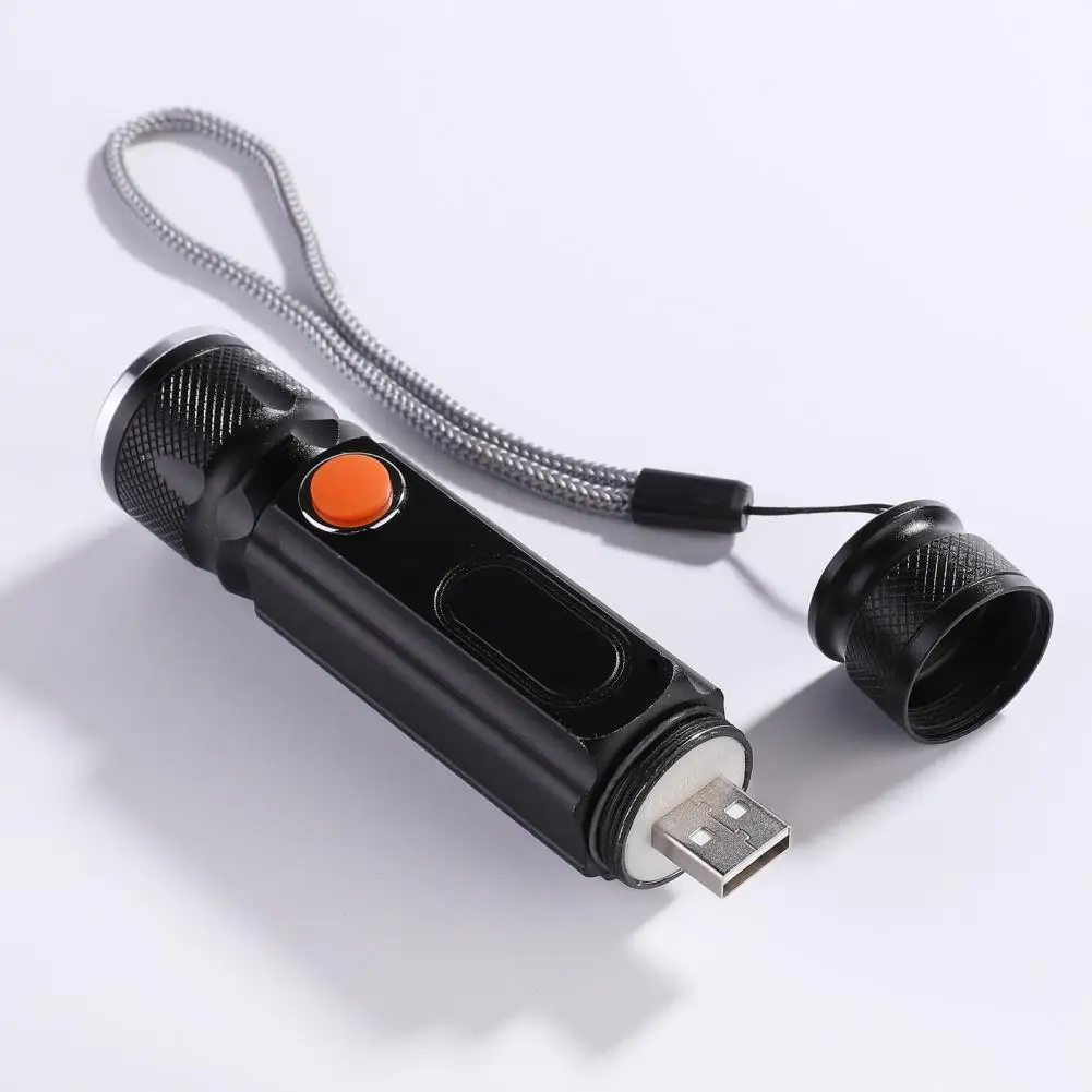 

Waterproof Aluminum Alloy Multipurpose Charging Hunting Emergency Mini LED Flashlight Zoomable Flashlight Home Supplies