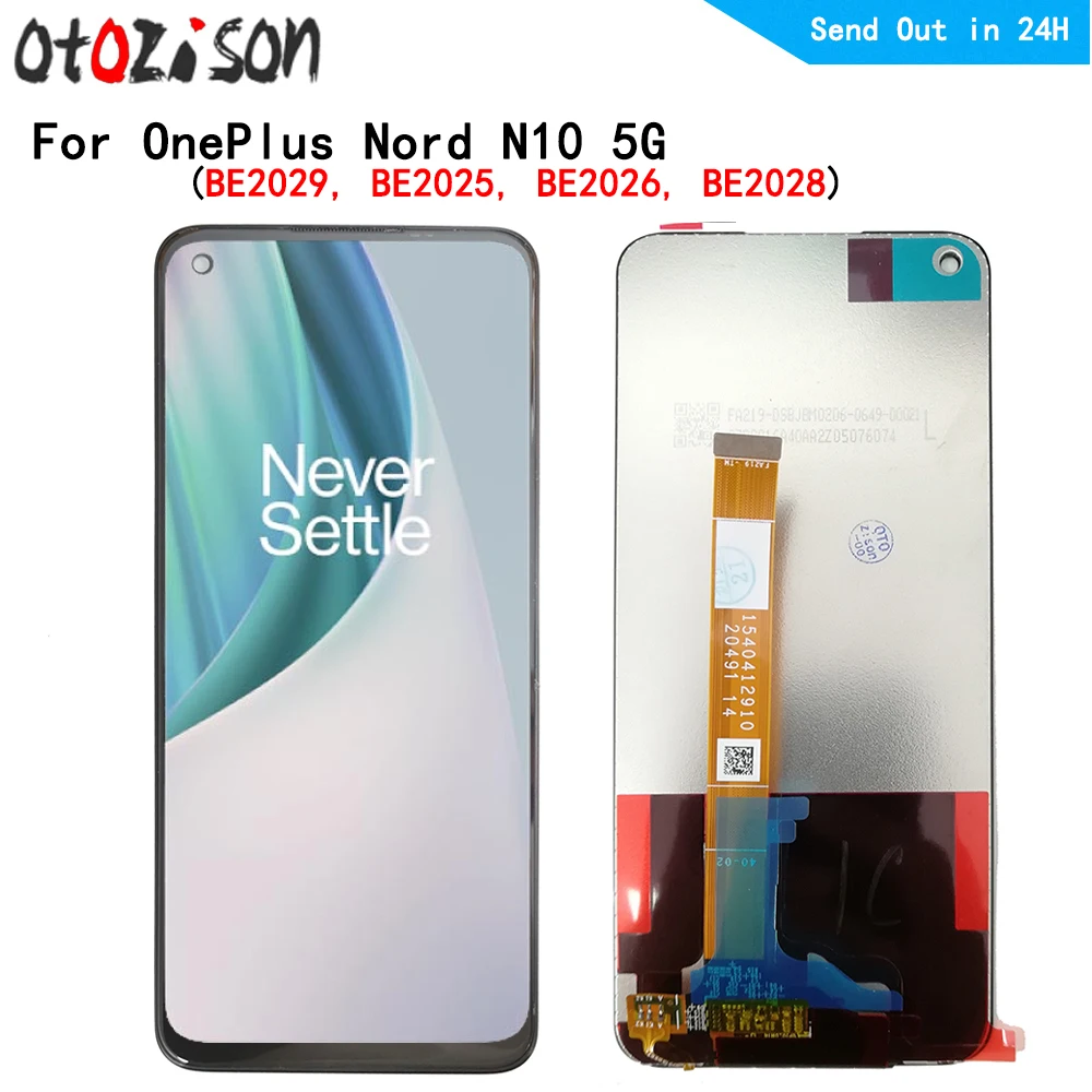 Экран IPS 6,49 дюйма для OnePlus Nord N10 5G BE2029, BE2025, BE2026, ЖК-дисплей, экран, сенсорная панель, дигитайзер с рамкой в сборе