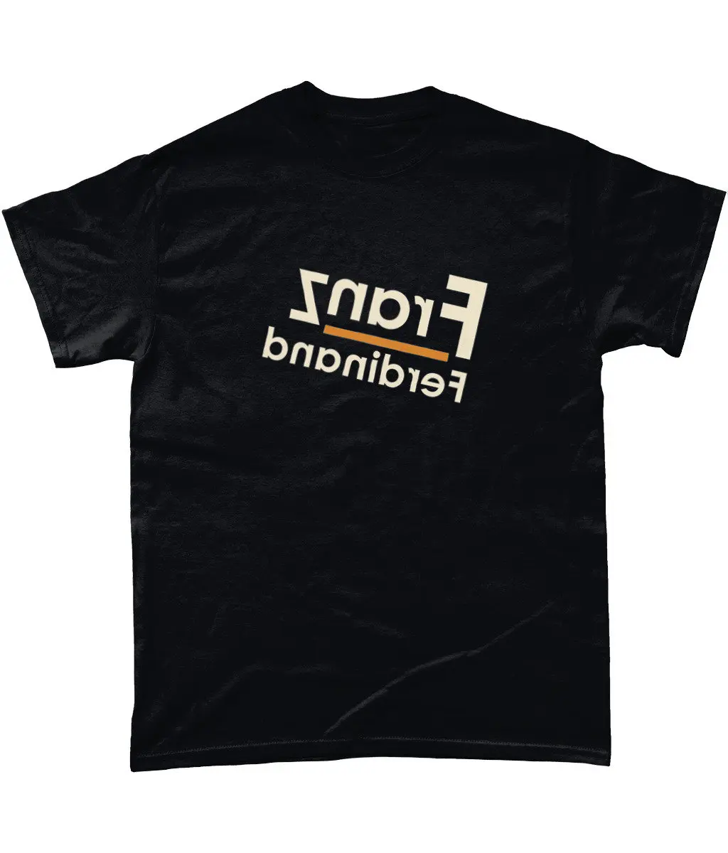 Футболка с обратным логотипом Franz Ferdinand черная разных размеров S 5XL бесплатная