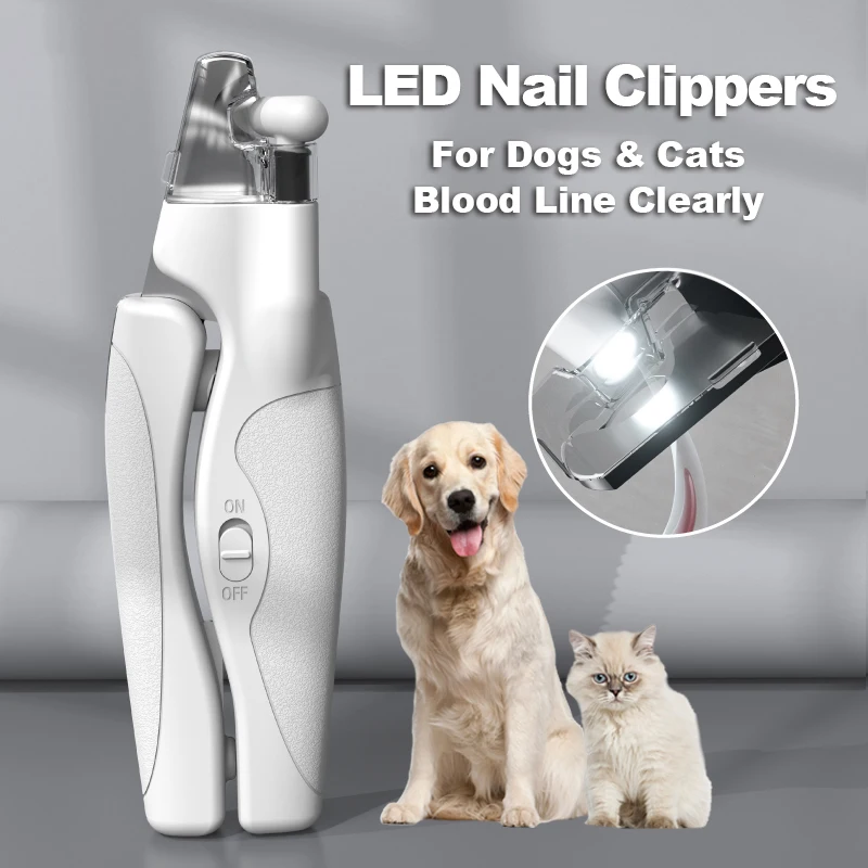 

LAIKA LED Pet Nail Clippers Professional Cats Claw Blood Line Scissors Dog Nail Trimmer Grooming Cutter for Animals Pet Supply