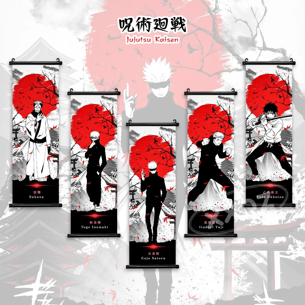 

Japanese Anime Jujutsu Kaisen Posters Wall Art Canvas Home Decor Painting HD Print Okkotsu Yuta Zen'in Maki Picture Living Room
