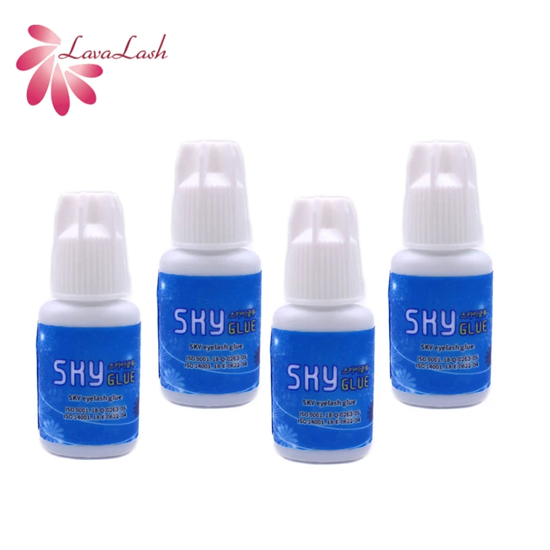

Sky Glue TD Type Eyelash Extensions Glue 5ml Extra Strong Adhesive Clear 1-2s Fast Dry Original Korea Lashes Tools 4 bottles