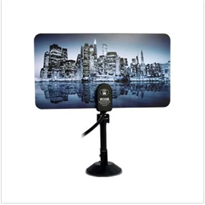 TV Antenna   Digital Indoor TV Antenna   HD/DTV/UHF/VHF/FM  Gain 35dBI IEC connector   with Sucker