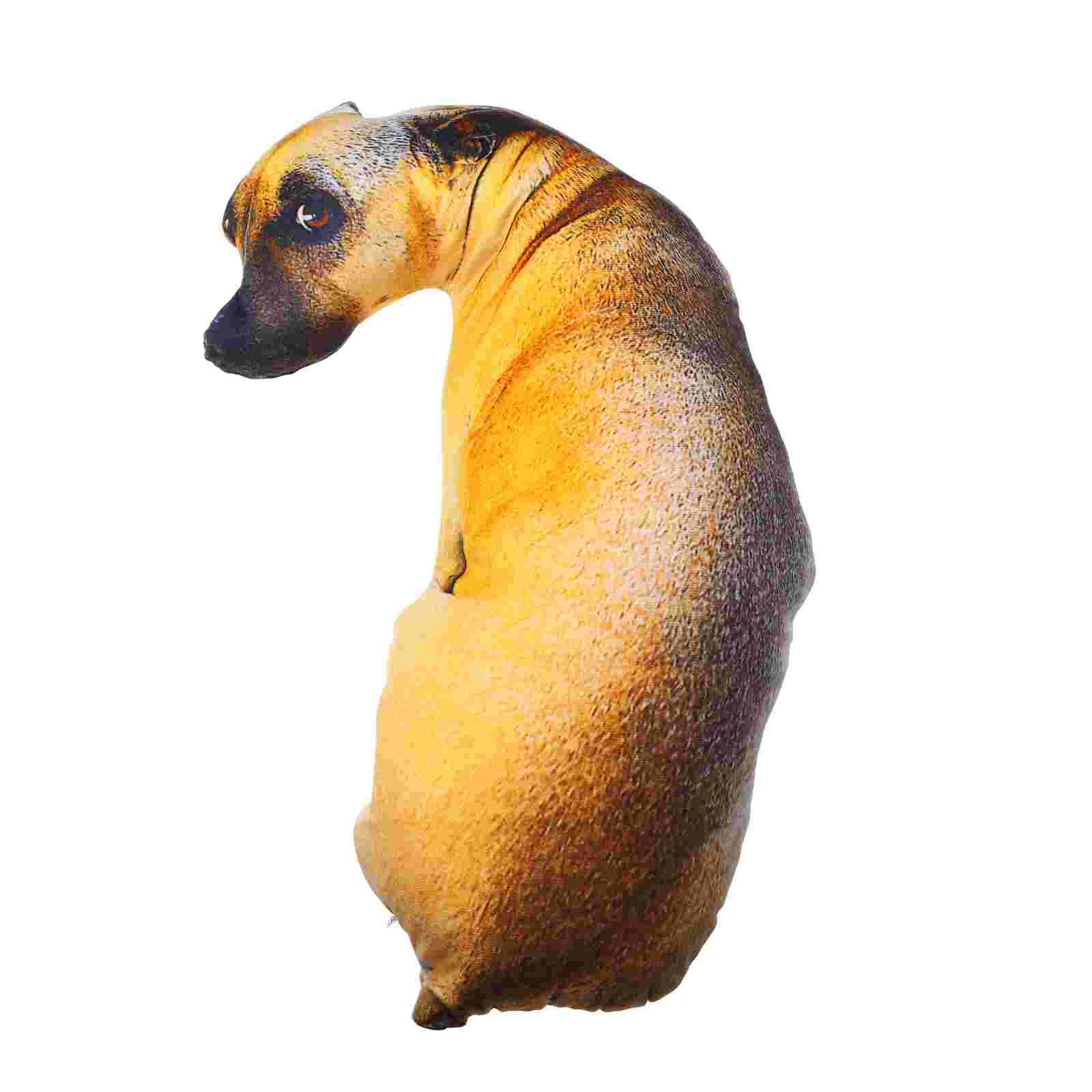 

Girl Stuffed Animals Pillow 3d Lifelike Dog Cotton Toy Plush Cartoon Throw Pillows Baby