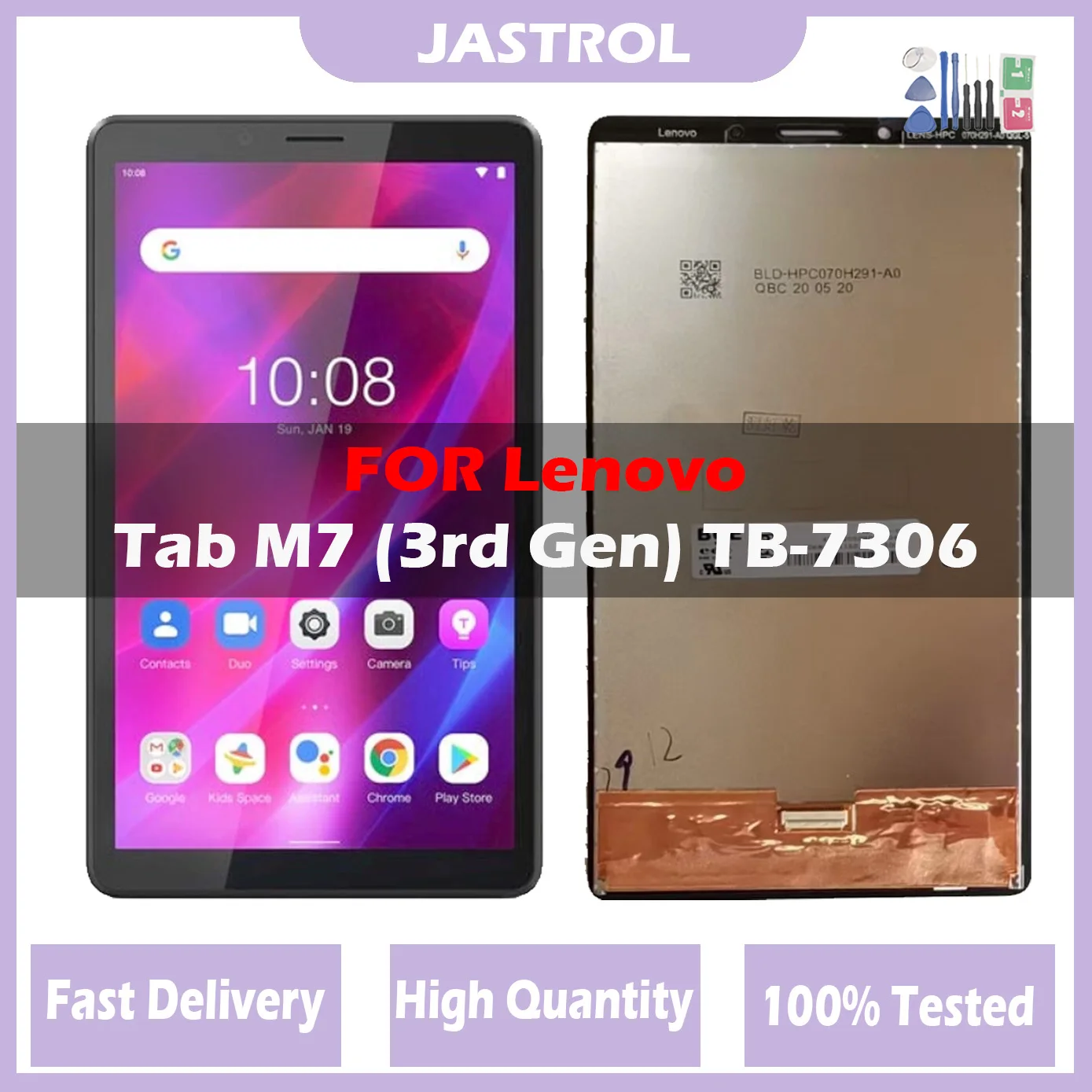 Оригинальный ЖК-дисплей для Lenovo Tab M7 3-го поколения TB-7306 TB-7306F TB-7306X TB 7306 с сенсорным