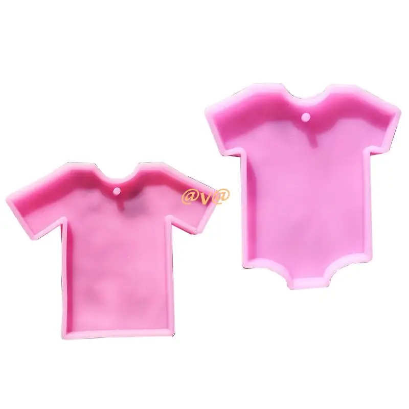 

2Pcs Shirt Clothes Keychain Molds DIY Epoxy Craft Necklace Keychain Jewelry Mold