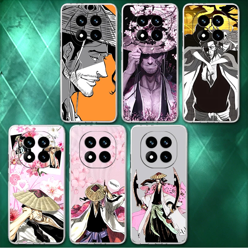 Фото Мягкий чехол для телефона Bleach Kyoraku Shunsui для Xiaomi Redmi Note 13 14 15 Pro Plus 12 11S 11T 5G 10S 9S 4G, задняя крышка с рисунком №1