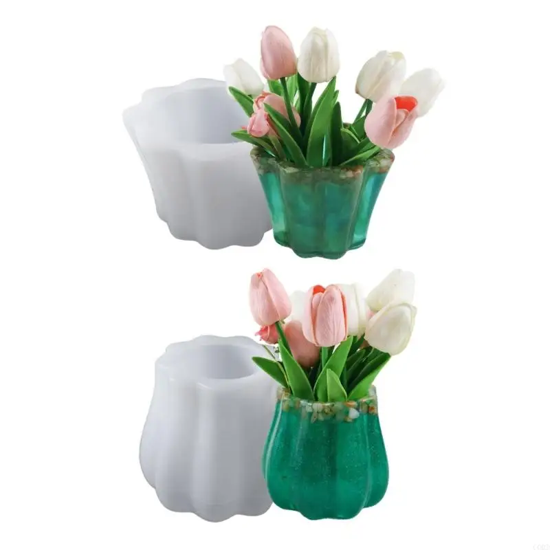 Кружев шнур с волнкой цветочной сеялки Силиконовая плесень бетонная цементная