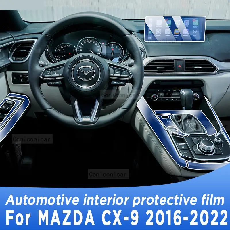 

Для MAZDA CX9 2016-2022 2021 панель коробки передач экран навигации Автомобильный интерьер фотооболочка наклейка против царапин