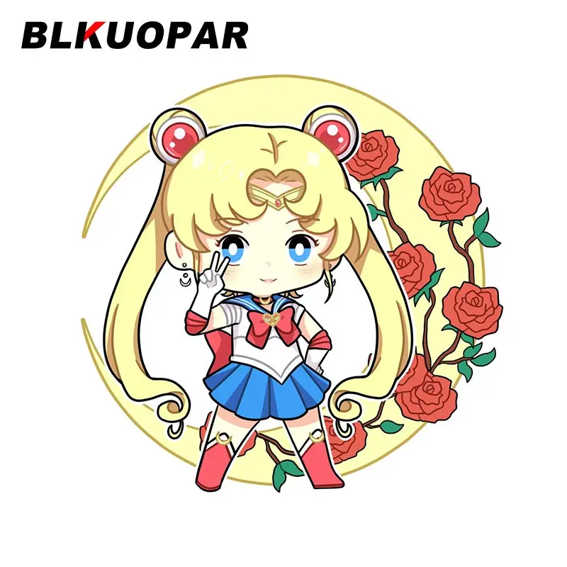 

Автомобильные наклейки BLKUOPAR 13 см x 12,8 см для Сейлор Мун солнцезащитные забавные модные наклейки водонепроницаемые декоративные виниловые автомобильные наклейки на лобовое стекло