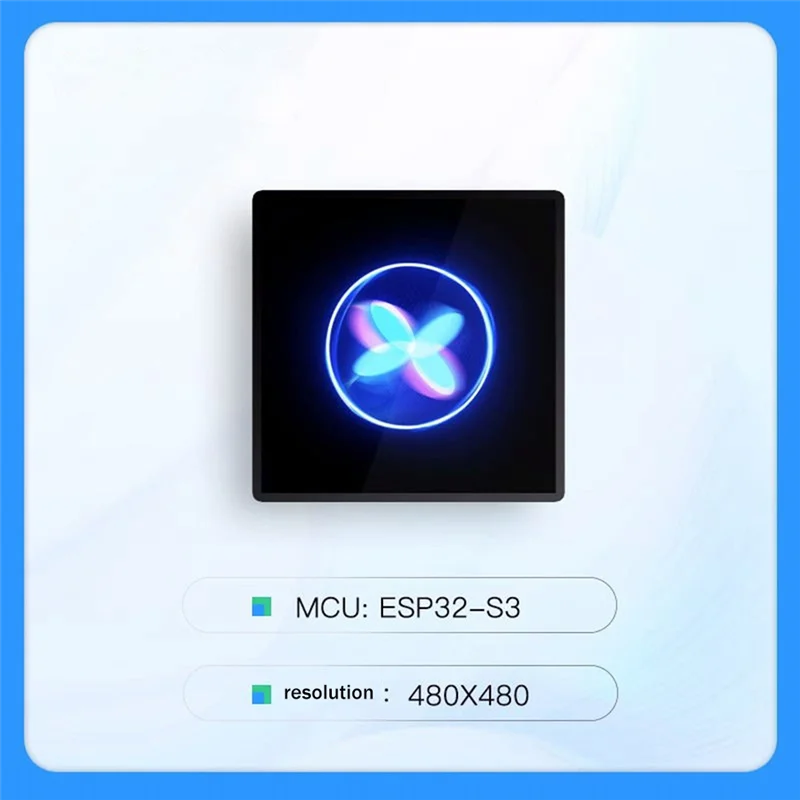 ESP32-S3 4 дюйма 480X480 емкостный сенсорный экран поддерживает автономный голос