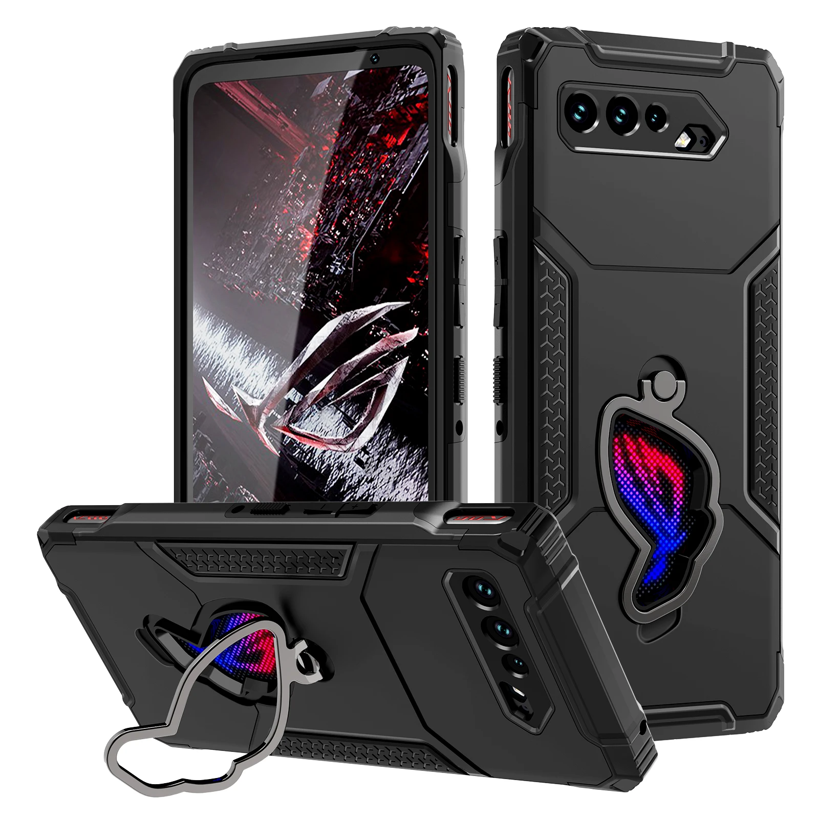 

ZSHOW custodia per armatura per ASUS ROG Phone 5 5s custodia Air Trigger compatibile con cavalletto spina antipolvere protezione