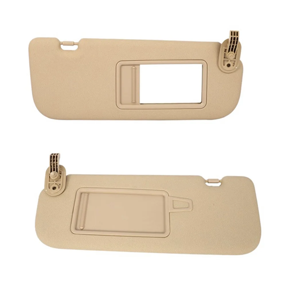 

1/2pcs Su Visor Beige Sun Visor With Make-Up Mirror Right+Left Side For Hyundai Elantra MD 201 - 2015 852103X000TX 852203X000TX