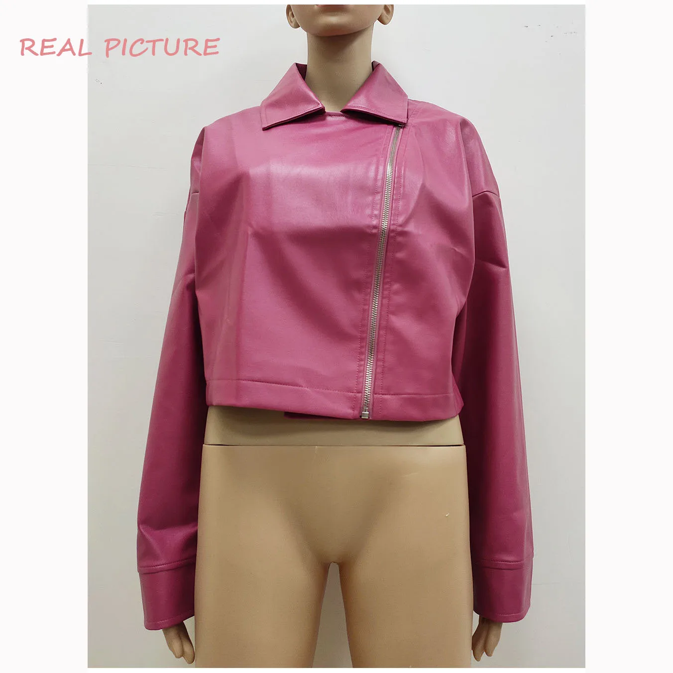 Рисунок 6 - Кожаные куртки, женская модная Осенняя кожаная куртка