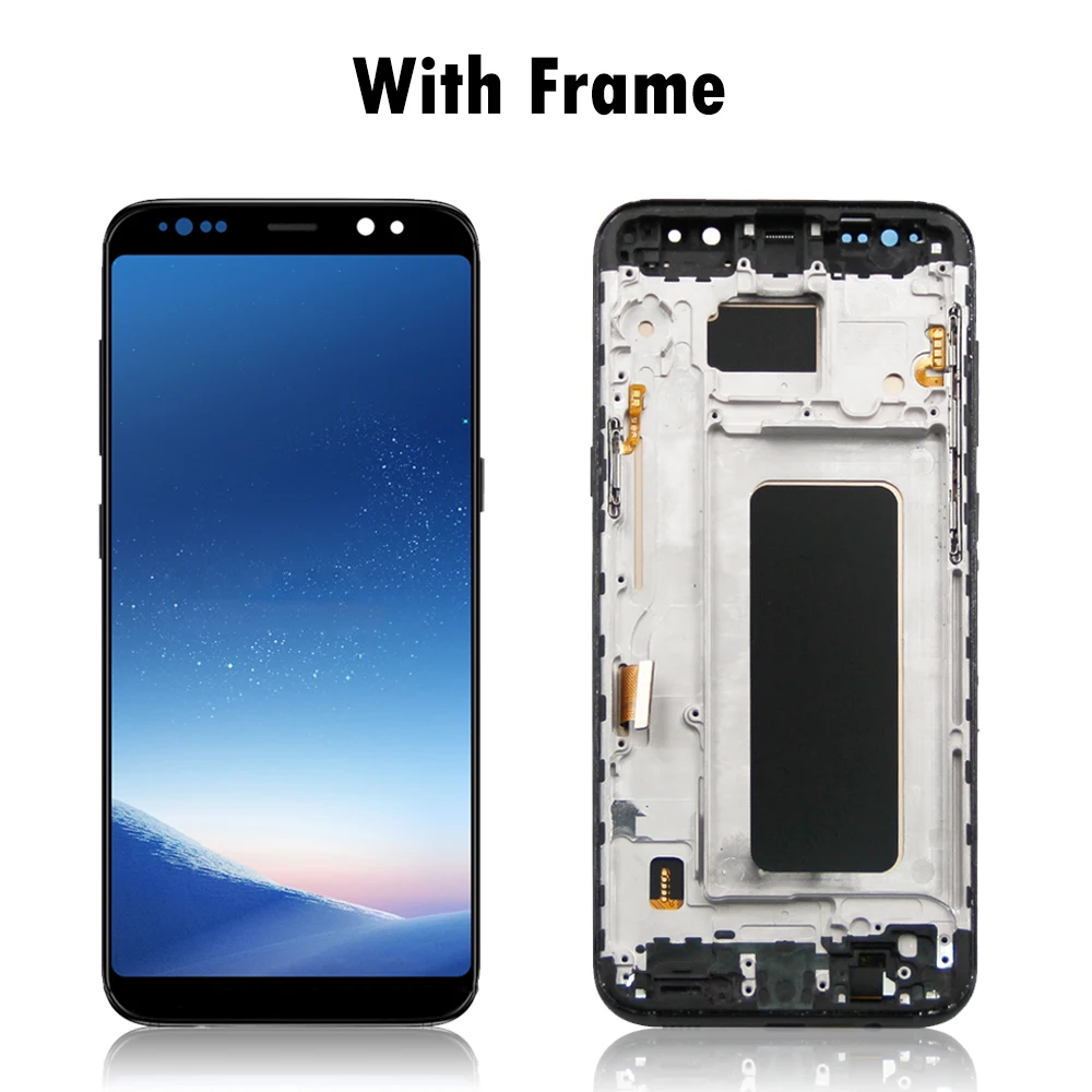 Cena 100% Testowane TFT Dla Samsung Galaxy S8 Plus Wyświetlacz LCD Panel Dotykowy Digitizer G950 G950F G955fd G955F G955 Ekran Lcd Z Ramką