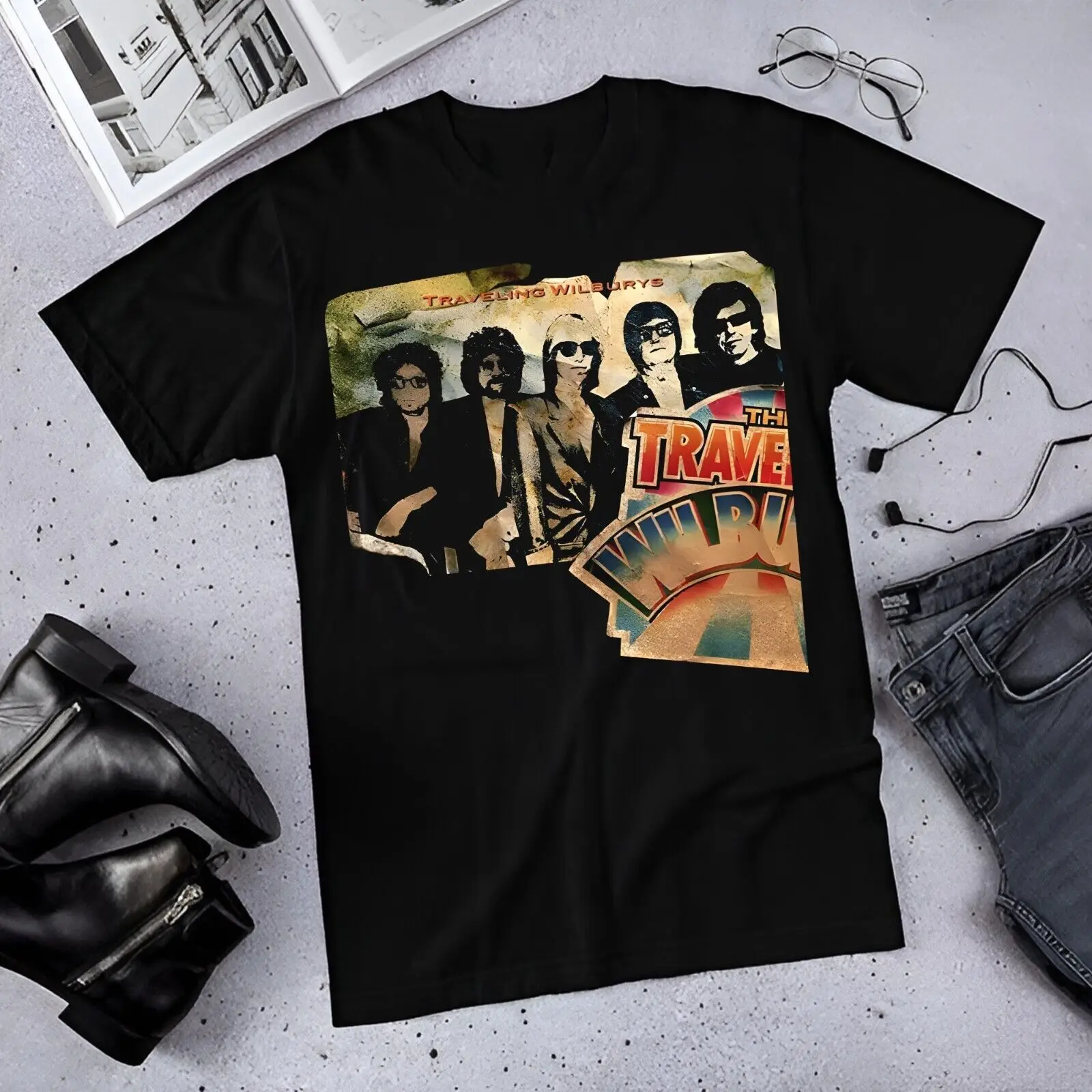 Постер на рубашку с логотипом Travel Wilburys все размеры s 5xl альбом NQ2306