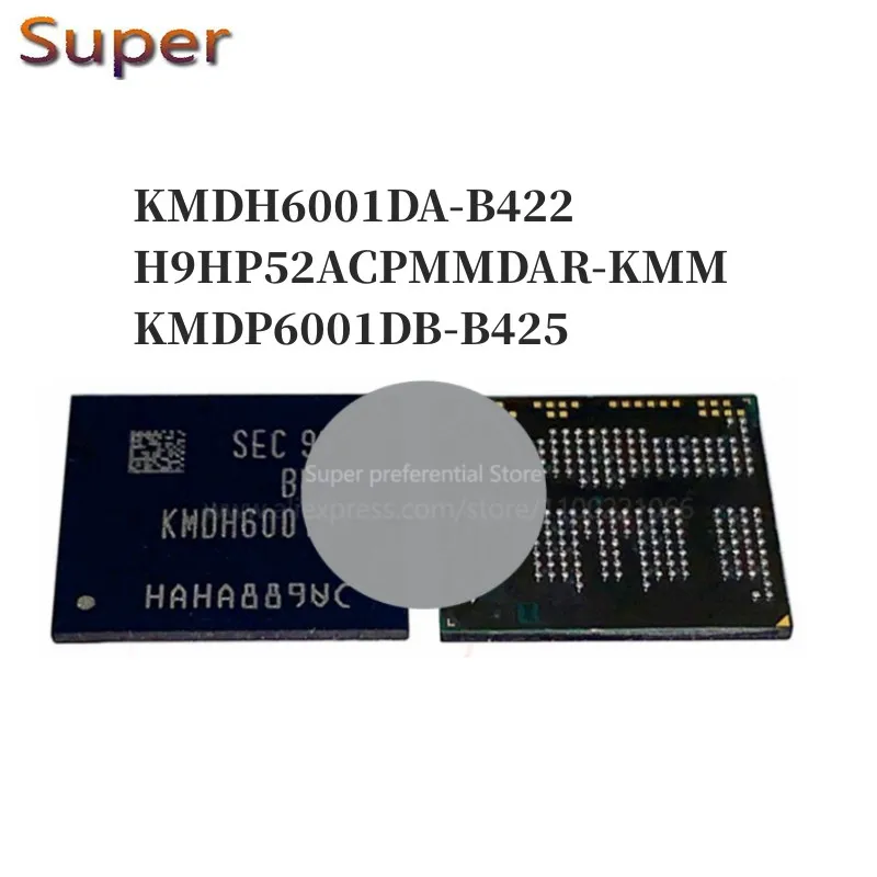 

1PCS KMDH6001DA-B422 H9HP52ACPMMDAR-KMM KMDP6001DB-B425 BGA254 EMCP 64+32 64GB