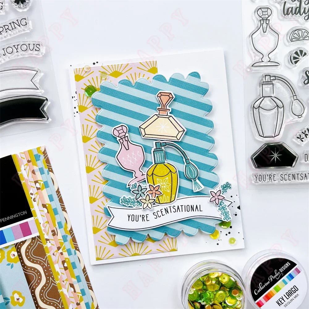 Сменные этикетки металлические Вырубные штампы и прозрачные для рукоделия