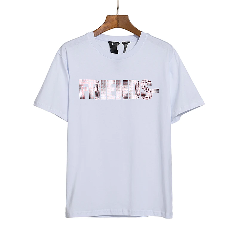 

VLONE Men's / Women's Couples Casual Fashion Trend High Street Loose HIP-HOP100% Cotton Printed Round Neck T-Shirt 1557