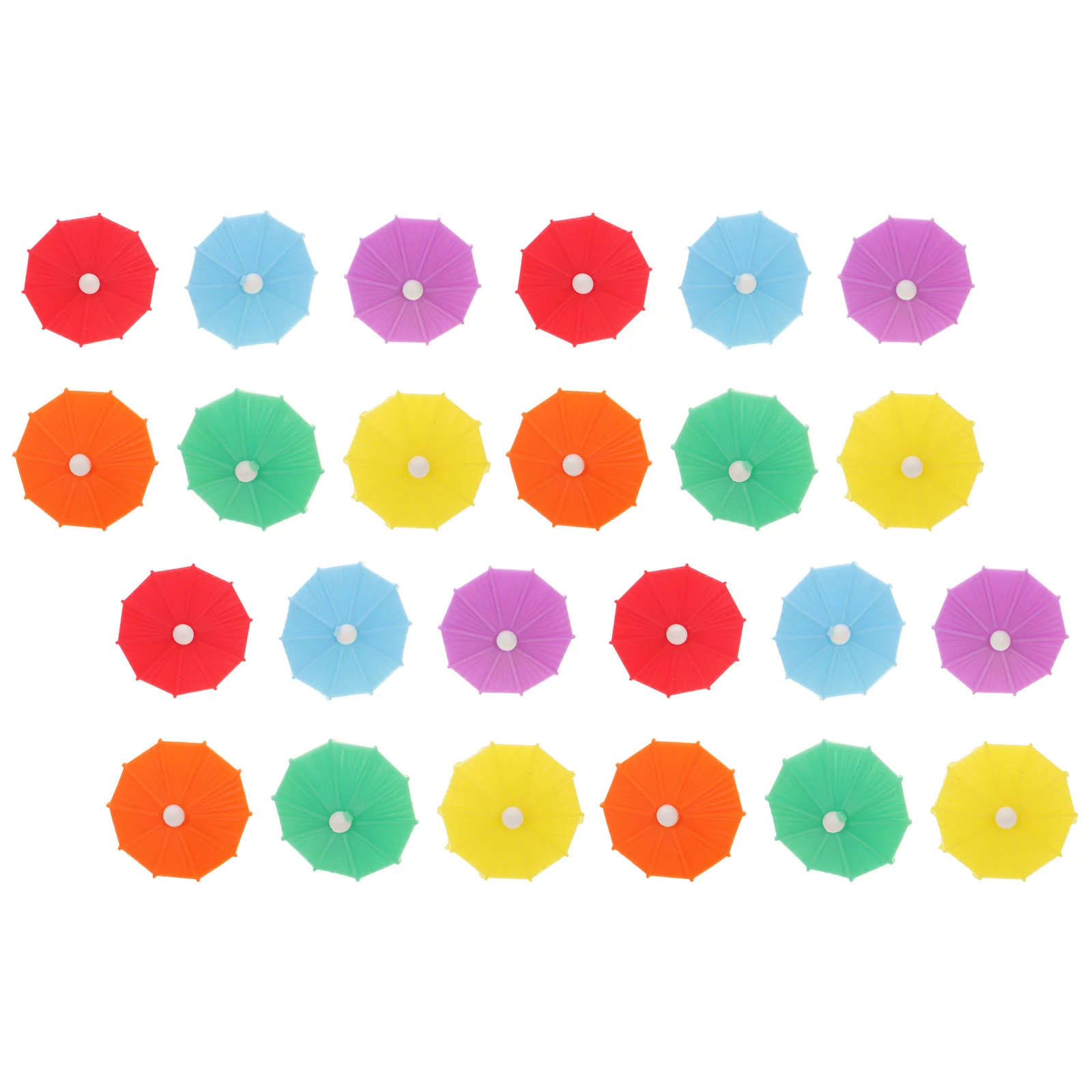 

24pcs Umbrella Drink Markers Glass Tag Drink Charms Cocktail Umbrella Picks