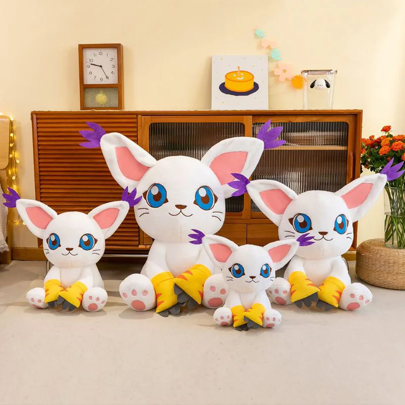 Милая плюшевая игрушка Digimon Tailmon, мягкая мультяшная кукла-животное, аниме-плюшевая подушка, украшение для дома, идеальный подарок для фанатов и девочек (art.: 3920daaae4e07) - 3920daaae4e07