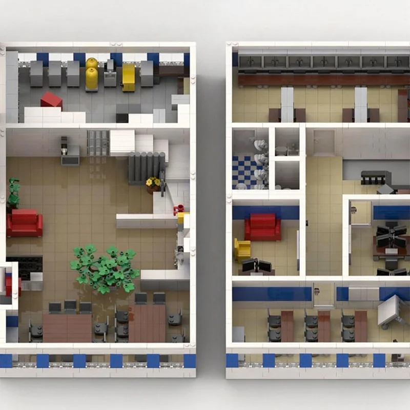Фото 5023 деталей Модульный конструктор THW Station MOC, настраиваемый, простой в сборке, технологичный, для мальчиков, праздничный подарок №4