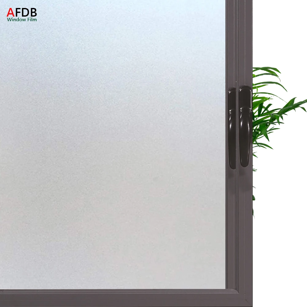 

Matte Privacy Window Film Sun UV Blocking Frosted Static Clings Non Adhesive Opaque Glass Vinyl Decorative Glass Door Stickers