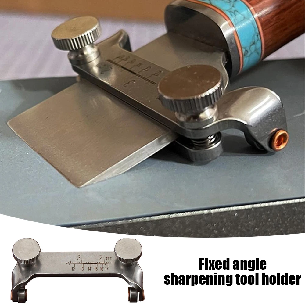

1PCS Fixed Angle Sharpening Tool Holder Manual DIY Leather Swing Sharpening Tool Fixed Angle Leather Tool Home Kitchen Supplies